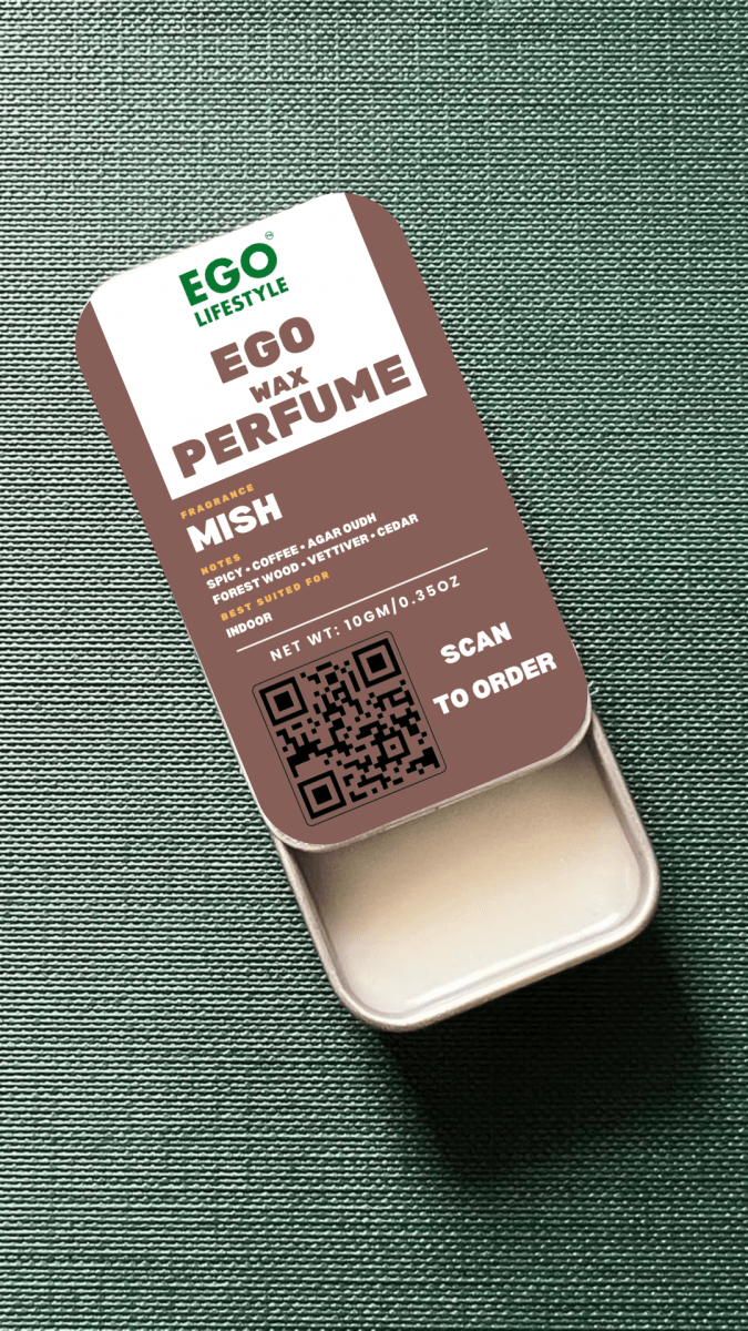 Mish Solid Perfume Balm (10g) – Long Lasting Indoor Wax Perfume for Men and Women with Roasted Coffee, Agar Oudh, Spicy Warm Forest Wood, Vetiver & Cedar Notes | Alcohol-Free Pocket Scent - EGO LIFESTYLE