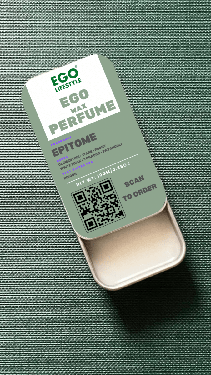 Epitome Solid Perfume Balm (10g) – Long Lasting Indoor Wax Perfume for Men and Women with Clementine, Tiare, Peony, White Musk, Warm Tobacco & Patchouli | Alcohol-Free Pocket Scent - EGO LIFESTYLE