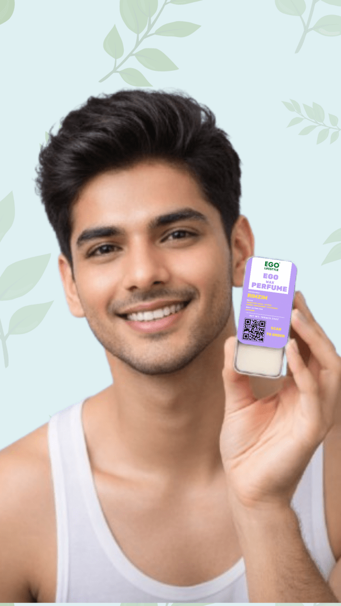 Rimzim Solid Perfume Balm (10g) – Long Lasting Fresh Monsoon Wax Perfume for Men and Women with Rain Lush, Aqua, Citrus, Bergamot, Amber & Patchouli Notes | Alcohol-Free Pocket Scent - EGO LIFESTYLE