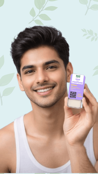 Rimzim Solid Perfume Balm (10g) – Long Lasting Fresh Monsoon Wax Perfume for Men and Women with Rain Lush, Aqua, Citrus, Bergamot, Amber & Patchouli Notes | Alcohol-Free Pocket Scent - EGO LIFESTYLE