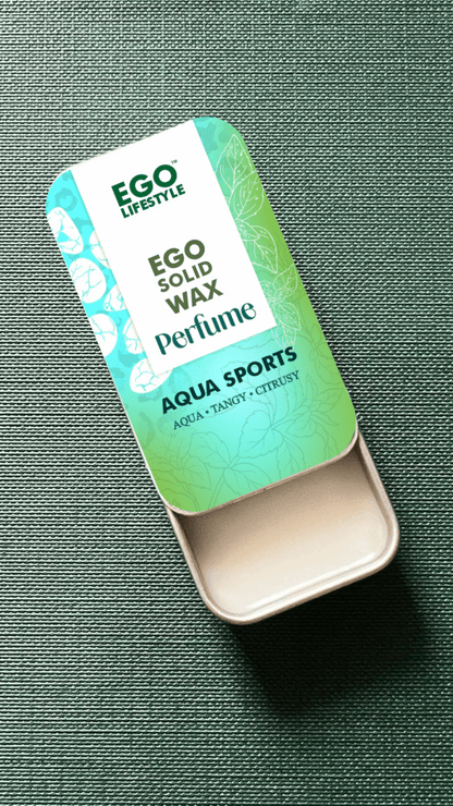 Aqua Sports | Aqua - Tangy - Citrusy | Ego Lifestyle | Solid Perfume for Men & Women | 100% Natural - EGO LIFESTYLE