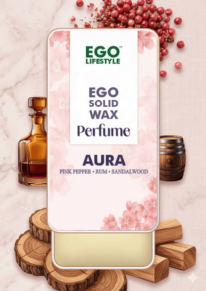 Aura | Pink Pepper - Rum - Sandalwood | Ego Lifestyle | Solid Perfume for Men & Women | 100% Natural - EGO LIFESTYLE