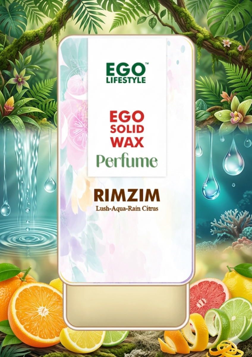 Rimzim | Lush - Aqua - Rain Citrus | Ego Lifestyle | Solid Perfume for Men & Women | 100% Natural - EGO LIFESTYLE