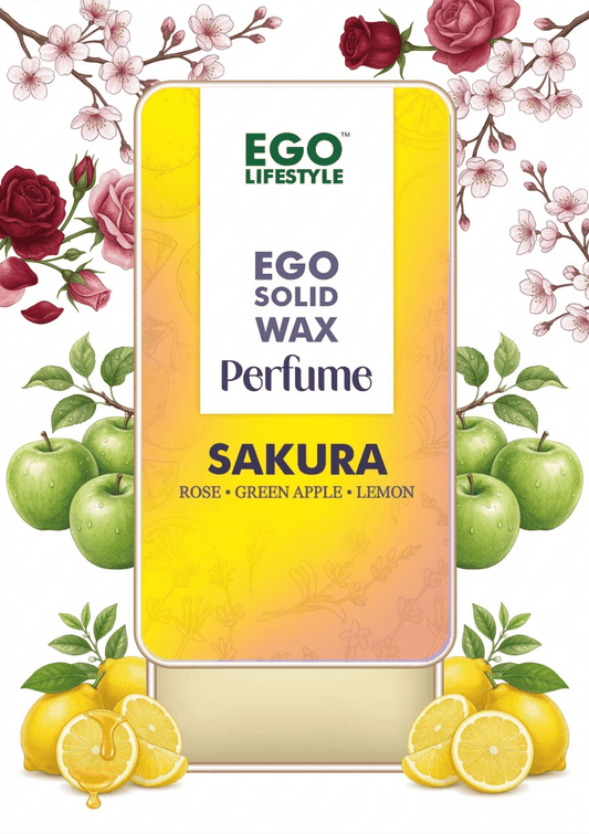 Sakura | Rose - Green apple - Lemon | Ego Lifestyle | Solid Perfume for Men & Women | 100% Natural - EGO LIFESTYLE